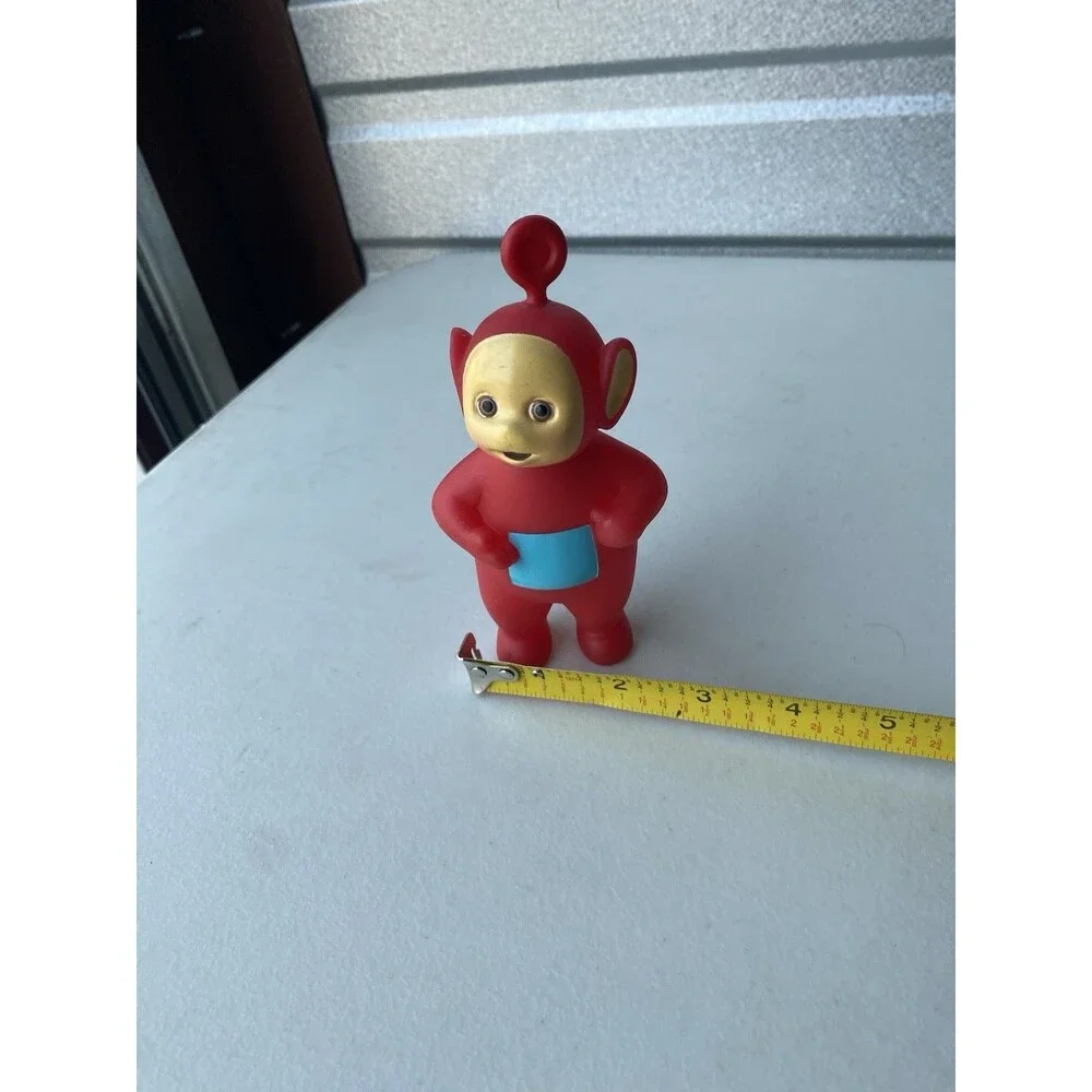 Vintage 1998 Teletubbies Po Red Vinyl Figure Toy ~5.75” Hasbro Ragdoll Squeaker